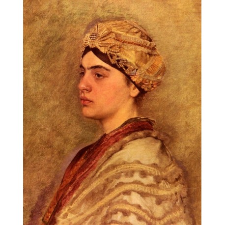 A Jewish Bride by Isidor Kaufmann - Jewish Art Oil Painting Gallery