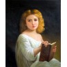The Story Book by  William Adolphe Bouguereau - Art gallery oil...