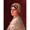 Portrait of artist's Daughter Hannah by Isidor Kaufmann - Jewish...