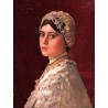 Portrait of artist's Daughter Hannah by Isidor Kaufmann - Jewish...
