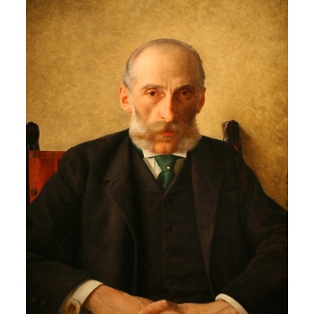 Portrait of Isidor Gewitsch by Isidor Kaufmann - Jewish Art Oil...