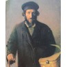 An Old Man with A Basket by Yehuda Pen - Jewish Art Oil Painting...