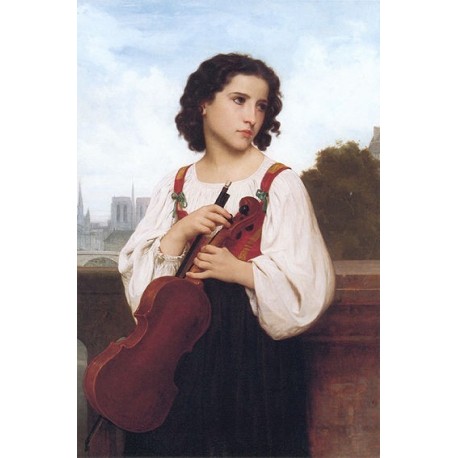 Seule au Monde by William Adolphe Bouguereau - Art gallery oil painting reproductions