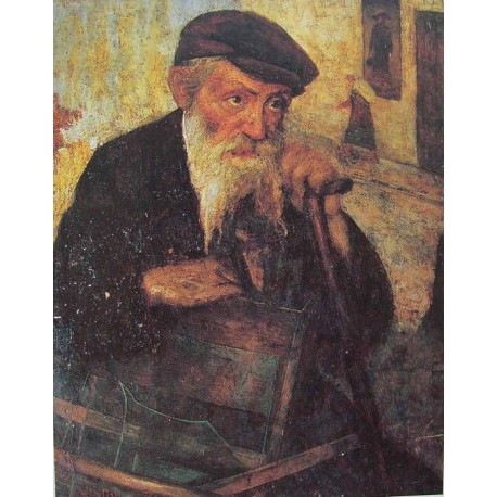 Jewish Glassworker, 1925 by Yehuda Pen - Jewish Art Oil Painting Gallery