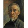 Self Portrait, 1905 by Yehuda Pen - Jewish Art Oil Painting Gallery