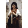 Tricoteuse, 1879 by William Adolphe Bouguereau - Art gallery oil...