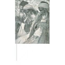 Near the Wailing Wall by Samuel Hirszenberg- Jewish Art Oil...