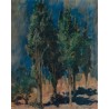 Landscape with Trees by Leopold Pilichowski - Jewish Art Oil...