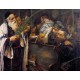 Sukkot by Leopold Pilichowski - Jewish Art Oil Painting Gallery