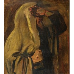 Jew Wrapped in a Prayer Shawl by Leopold Pilichowski - Jewish Art...
