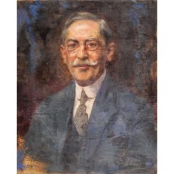 Portrait of a Man by Leopold Pilichowski - Jewish Art Oil Painting...