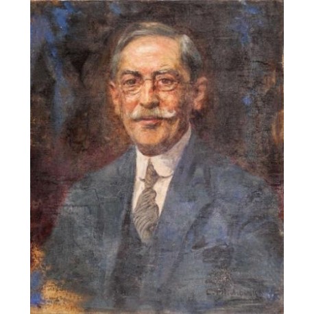 Portrait of a Man by Leopold Pilichowski - Jewish Art Oil Painting...