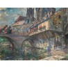 Figure by the Bridge by Leopold Pilichowski - Jewish Art Oil...