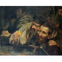 Succot II by Leopold Pilichowski - Jewish Art Oil Painting Gallery
