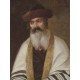 A Rabbi Wearing a Streimel and Tallis by Josef Johann Suss - Jewish Art Oil Painting Gallery
