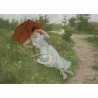 A Rest on the Way by Josef  Johann Suss - Jewish Art Oil Painting...