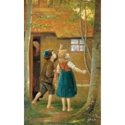 Jewish Children in the Garden by Josef  Johann Suss - Jewish Art...