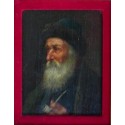 Rabbi with Streimel and Pipe Suss by Josef  Johann Suss - Jewish...