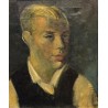 Male Portrait by Rudolf Levy - Jewish Art Oil Painting Gallery