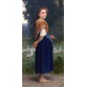 The Goose Girl 1891 by William Adolphe Bouguereau - Art gallery oil painting reproductions