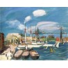 The Port of Marceille by Rudolf Levy - Jewish Art Oil Painting Gallery