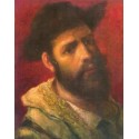 Portrait of a Rabbi II by Maurycy Gottlieb- Jewish Art Oil...
