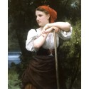 The Haymaker 1869 by  William Adolphe Bouguereau - Art gallery oil...