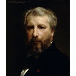 Artist Portrait 1879 by William Adolphe Bouguereau - Art gallery oil painting reproductions