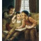 Elena Flerova - Boys Time | Jewish Art Oil Painting Gallery