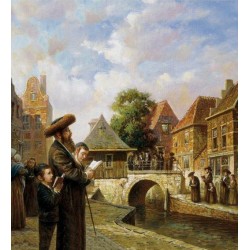 Elena Flerova -Tashlich I | Jewish Art Oil Painting Gallery