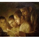 Elena Flerova - Channukah Lights | Jewish Art Oil Painting Gallery