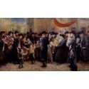 Elena Flerova - Coming of the new torah II | Jewish Art Oil Painting Gallery