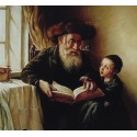 Elena Flerova - First Lesson | Jewish Art Oil Painting Gallery