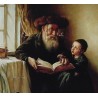 Elena Flerova - First Lesson | Jewish Art Oil Painting Gallery