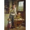Elena Flerova - Grandpa | Jewish Art Oil Painting Gallery