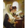 Elena Flerova - In Sinagogue Boy | Jewish Art Oil Painting Gallery