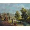 Elena Flerova - Landscape II | Jewish Art Oil Painting Gallery