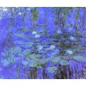 Blue Water Lilies by Claude Oscar Monet - Art gallery oil painting...