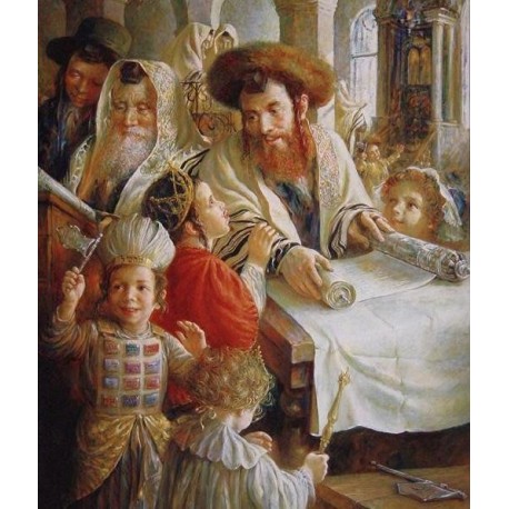 Elena Flerova - Purim | Jewish Art Oil Painting Gallery