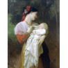 Maternal Admiration by William Adolphe Bouguereau - Art gallery oil painting reproductions