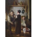 Elena Flerova - The Tailor | Jewish Art Oil Painting Gallery