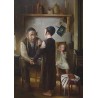 Elena Flerova - The Tailor | Jewish Art Oil Painting Gallery