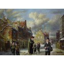 Elena Flerova - Winter | Jewish Art Oil Painting Gallery