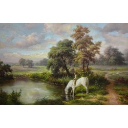 Elena Flerova - Landscape | Jewish Art Oil Painting Gallery