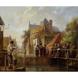 Elena Flerova - Tashlich V | Jewish Art Oil Painting Gallery