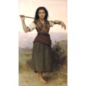 The Shepherdess 1889 by  William Adolphe Bouguereau - Art gallery...
