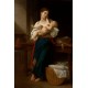 Premieres Caresses by William Adolphe Bouguereau - Art gallery oil painting reproductions