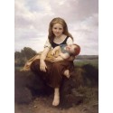 The Elder Sister by William Adolphe Bouguereau - Art gallery oil...