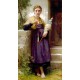 The Spinner by William Adolphe Bouguereau - Art gallery oil painting reproductions