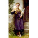 The Spinner by William Adolphe Bouguereau - Art gallery oil...
